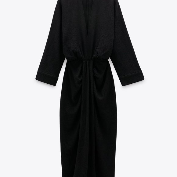 Zara, NWT, Draped Dress, Small - Picture 6 of 6